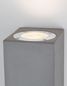 Preview: Nova Luce FUENTO Wandleuchte GU10 Grau 2x7W IP65 8,6x10x18cm dimmbar 9790552