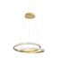 Preview: Nova Luce GRANIA LED Pendelleuchte Gold 25W Warmweiss 120x55cm dimmbar 9818510