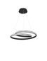 Preview: Nova Luce GRANIA LED Pendelleuchte Schwarz 25W Warmweiss 120x55cm dimmbar 9818511