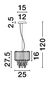 Preview: Nova Luce MAGNOLIA Pendelleuchte E14 Chrom 120x25cm dimmbar 9824070