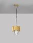 Preview: Nova Luce MAGNOLIA Pendelleuchte E14 Gold 120x25cm dimmbar 9824071