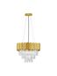 Preview: Nova Luce MAGNOLIA Pendelleuchte E14 6-fach Gold 120x50cm dimmbar 9824075