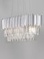 Preview: Nova Luce MAGNOLIA Pendelleuchte E14 5-fach Chrom 70x25x120cm dimmbar 9824076