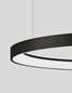 Preview: Nova Luce PERTINO LED Pendelleuchte Schwarz 48W Warmweiss 150x58cm dimmbar 9853684