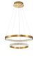 Preview: Nova Luce PRESTON LED Pendelleuchte Gold 62W Warmweiss 120x60cm dimmbar 9862852