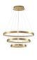 Preview: Nova Luce PRESTON LED Pendelleuchte Gold 112W Warmweiss 150x80cm dimmbar 9862853