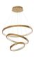 Preview: Nova Luce PRESTON LED Pendelleuchte Gold 112W Warmweiss 150x80cm dimmbar 9862853