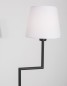 Preview: Nova Luce SAVONA Stehlampe E27 Schwarz 35x18x150cm 9919153