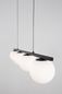 Preview: Nova Luce JOLINE LED Pendelleuchte Schwarz 26W Neutralweiss 72x12,5x120cm 9919604