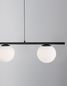 Preview: Nova Luce JOLINE LED Pendelleuchte Schwarz 26W Neutralweiss 72x12,5x120cm 9919604