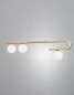 Preview: Nova Luce CANTONA Pendelleuchte G9 3-fach Gold 80x10x180cm dimmbar 9960615