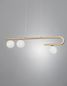 Preview: Nova Luce CANTONA Pendelleuchte G9 3-fach Gold 80x10x180cm dimmbar 9960615