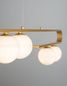 Preview: Nova Luce CANTONA Pendelleuchte G9 5-fach Gold 113x10x180cm dimmbar 9960616