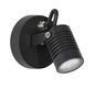 Preview: Nova Luce FEND LED Wandleuchte Schwarz 5W IP65 Warmweiss 5x7x12cm 9971451