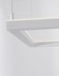 Preview: Nova Luce ETERNA LED Pendelleuchte Weiß 30W Warmweiss 50x50x120cm dimmbar 9990735