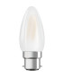 Preview: OSRAM LED Kerze Retrofit B40 5W B22d Dimmbar matt warmweiss wie 40W