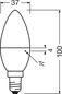 Preview: OSRAM LED Classic antibakteriell 40 4.9WE14 Lampe 470lm 4000K neutralweiss wie 40W 4058075561359