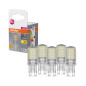 Preview: 5er-Pack OSRAM LED Lampe PIN G9 40 4.2W G9 klar warmweiss wie 40W 4058075758087