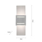 Preview: Paul Neuhaus ORMA Wandleuchte G9 max.40W 9007-95