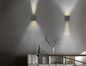 Preview: Reality Talent LED Wandleuchte  2x0,5W 10cm Schwarz Matt warmweiss
