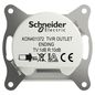 Preview: Schneider Electric ASFORA TV-R Enddose 1dB IEC+Buchse UP weiss EPH3300721D