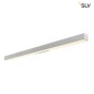 Preview: SLV 1000670 Q-LINE LED Wandleuchte silbergrau 3000K