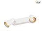 Preview: SLV 1000890 AVO CW Double Indoor Wand- und Deckenaufbauleuchte QPAR51 weiß max. 50W