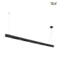 Preview: SLV 1000936 Q-LINE PD LED Indoor Pendelleuchte 2m BAP schwarz 4000K