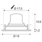 Preview: SLV 1003700 NUMINOS DL XL LED Einbauleuchte schwarz 2700K 40° drehbar