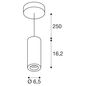 Preview: SLV 1004444 NUMINOS PD DALI S LED Hängeleuchte schwarz 3000K 60°