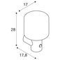 Preview: SLV 1004679 OVALISK WL Sensor, Outdoor LED Wandleuchte anthrazit CCT switch 3000/4000K IP65