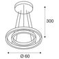 Preview: SLV 1004766 ONE DOUBLE PD PHASE UP/DOWN LED Pendelleuchte weiss CCT switch 2700/3000K