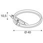 Preview: SLV 1004770 ONE 40 TRACK DALI, 3 Phasen System Leuchte weiss 3000K