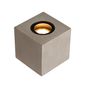 Preview: SLV 1006409 CONCRETO FL, Stehleuchte, Standlampe eckig GU10 grau 10W IP65