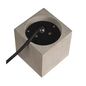 Preview: SLV 1006409 CONCRETO FL, Stehleuchte, Standlampe eckig GU10 grau 10W IP65