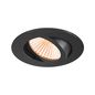 Preview: SLV 1007426 NEW TRIA 68, LED Deckeneinbauleuchte, 1800-3000K, 60° rund schwarz