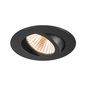 Preview: SLV 1007434 NEW TRIA UNIVERSAL 68, LED Deckeneinbauleuchte, 2500/3000/4000K, 38° rund schwarz