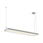 Preview: SLV 1007470 WORKLIGHT PRO 120, LED Pendelleuchte, 120cm, 4000K, DALI, Touch, grau