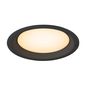 Preview: SLV 1007487 LED Downlight V 200, leicht versenkte Abdeckung schwarz