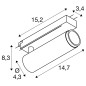 Preview: SLV 1008422 GRIP! M LED 1-Phasen Spot 20W schwarz gold neutralweiss dimmbar