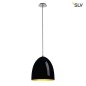 Preview: SLV 133060 PARA CONE 30 Pendelleuchte rund schwarz gold E27 max. 60W