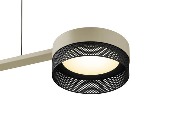 Hell Mesh LED Pendelleuchte 4-fach Warmweiss Dimmbar stufenlos höhenverstellbar Sand 20618/3-13