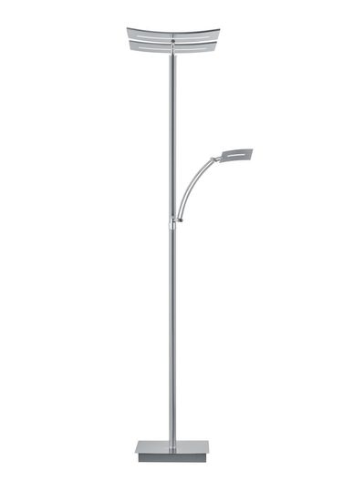 Hell Dual LED Stehleuchte 3-fach Dimmbar 182cm CCT Nickel matt 60458/2-92