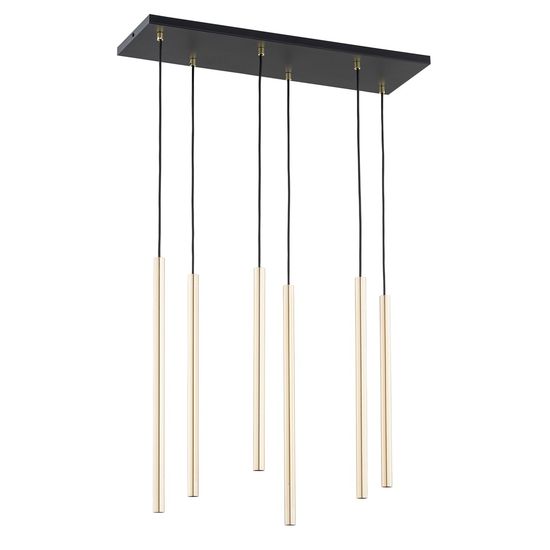 Bioledex Tamrisal Pendelleuchte 6-fach G9 gold 70x130x22cm Made in Europe