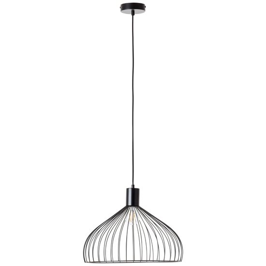 Brilliant Blacky Pendelleuchte 40cm E27 Schwarz Matt 99392/06