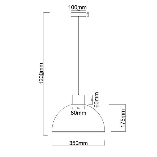 Brilliant Daintree Pendelleuchte 34cm E27 Schwarz Natur FSC 99709/76