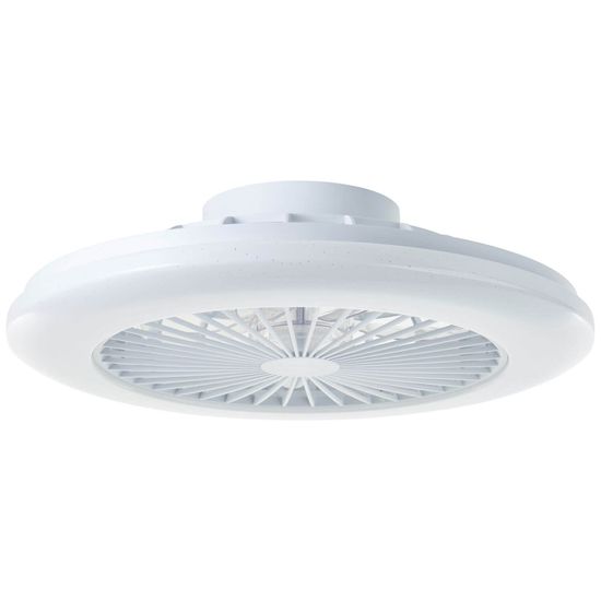 Brilliant Salerno LED Deckenleuchte 49cm mit Ventilator 40W Weiß Nachtlicht, Timer, Ventilator G60020/05