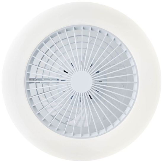 Brilliant Salerno LED Deckenleuchte 49cm mit Ventilator 40W Weiß Nachtlicht, Timer, Ventilator G60020/05