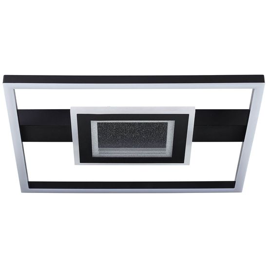 Brilliant Queens LED Deckenleuchte 37,5x37,5cm 30W Warmweiß Schwarz Glitzereffekt G92903A06