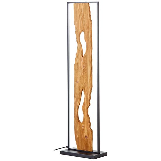 Brilliant Chaumont LED Standleuchte 120cm 20W Warmweiß Schwarz Holz G94542/76